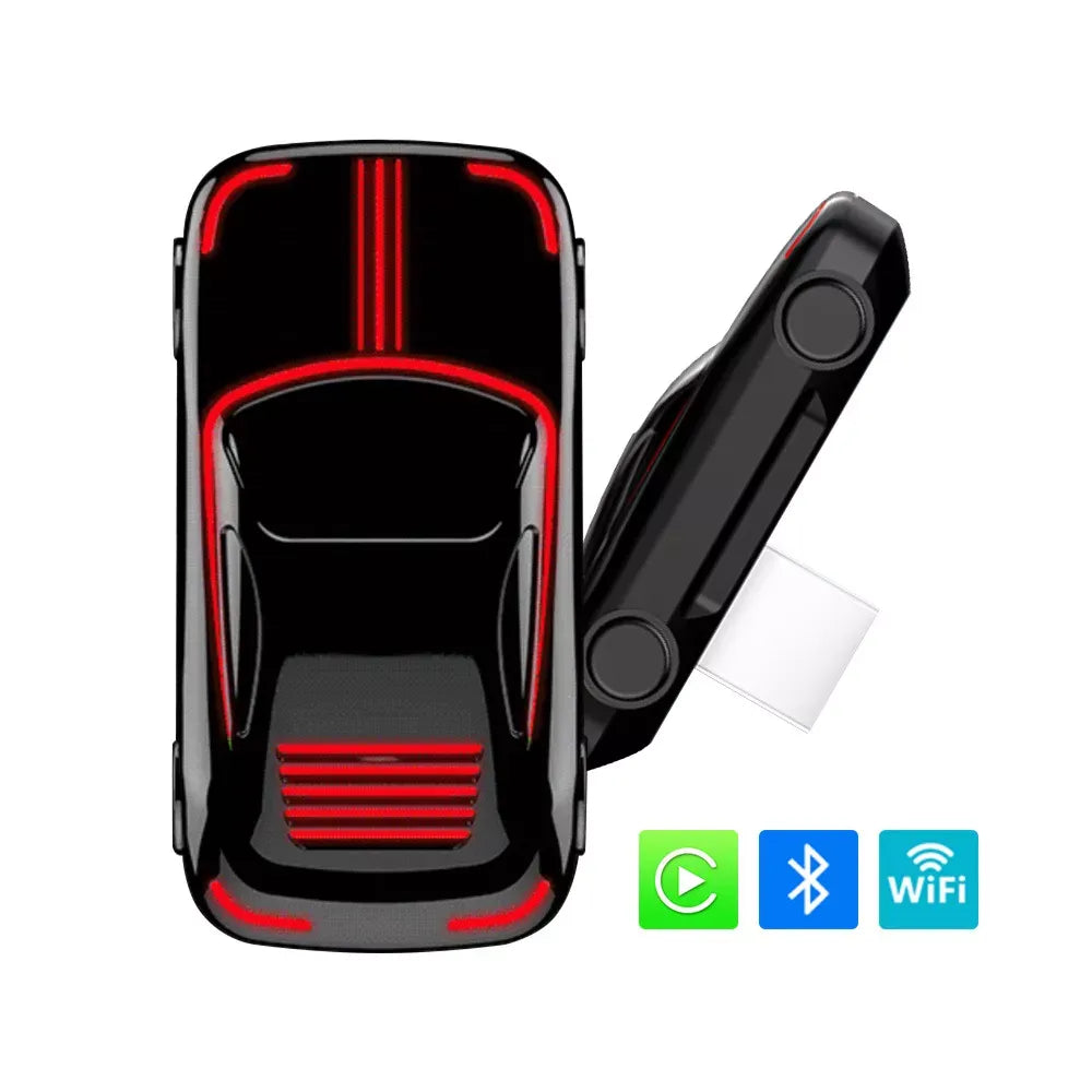 Aoocci WA18 Draadloze CarPlay AI Box met RGB-sfeerverlichting