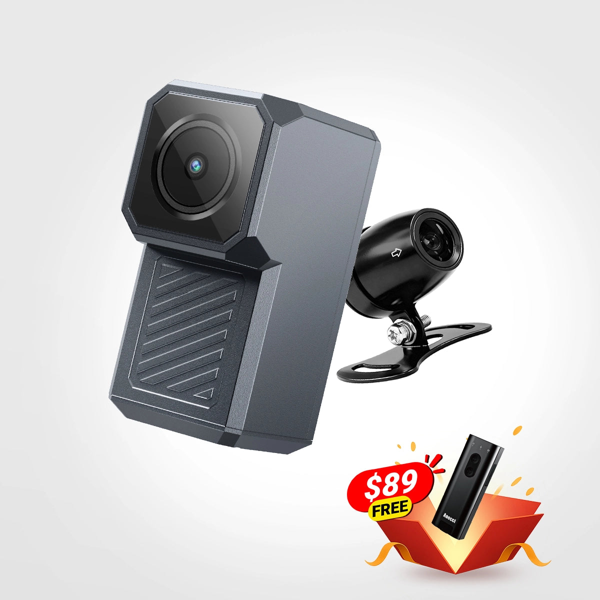 R1: 'Onzichtbare' 2K QHD Motor Dashcam (Dual Sony Starvis & Wi-Fi)