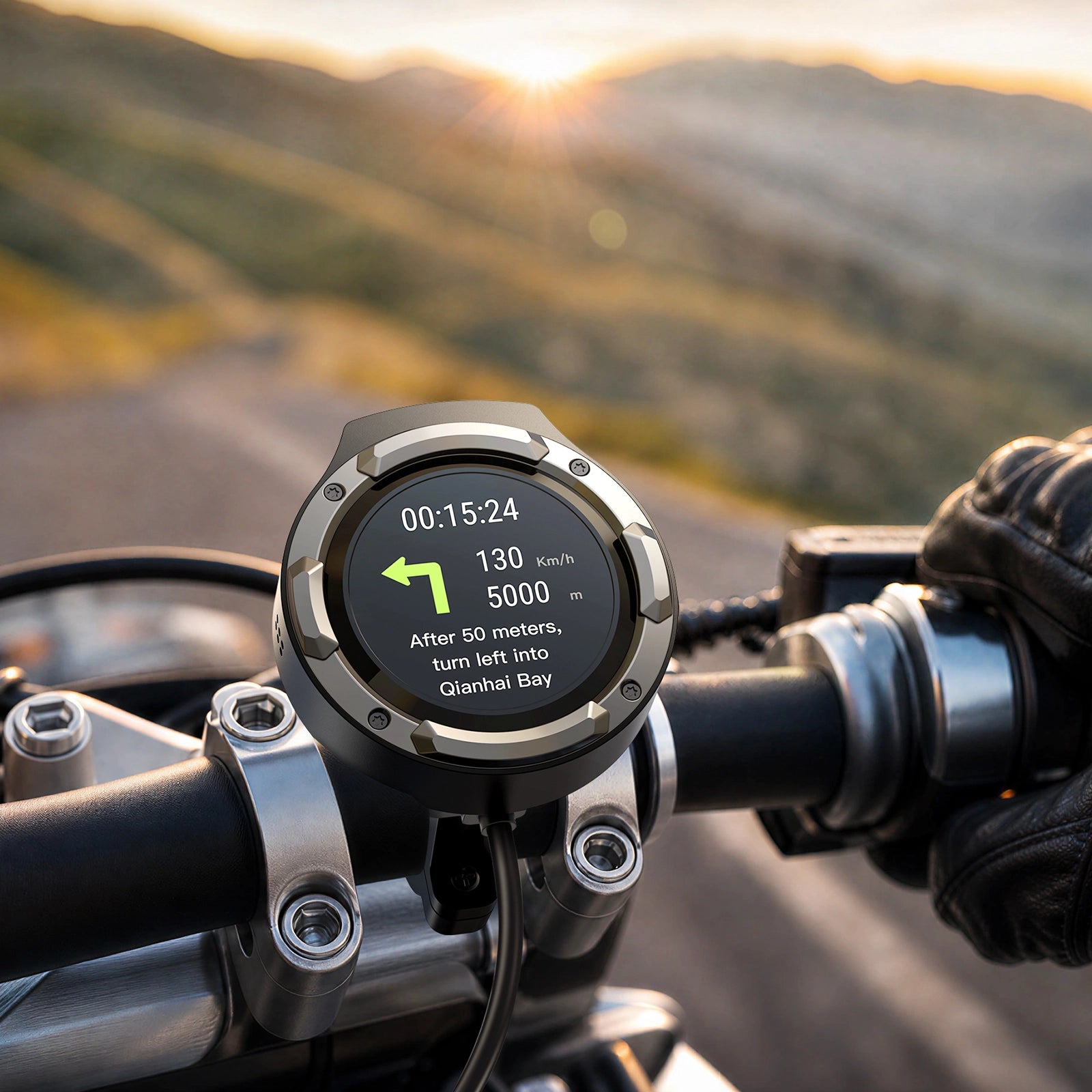 NAV 1 slimme fietscomputer – App-gesynchroniseerde navigatie en ritgegevens