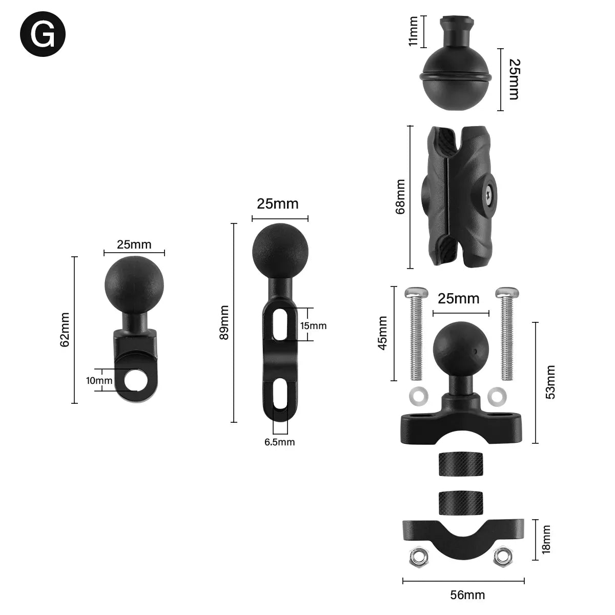 aoocci-25mm-ball-head-universal-bracket-motorcycle