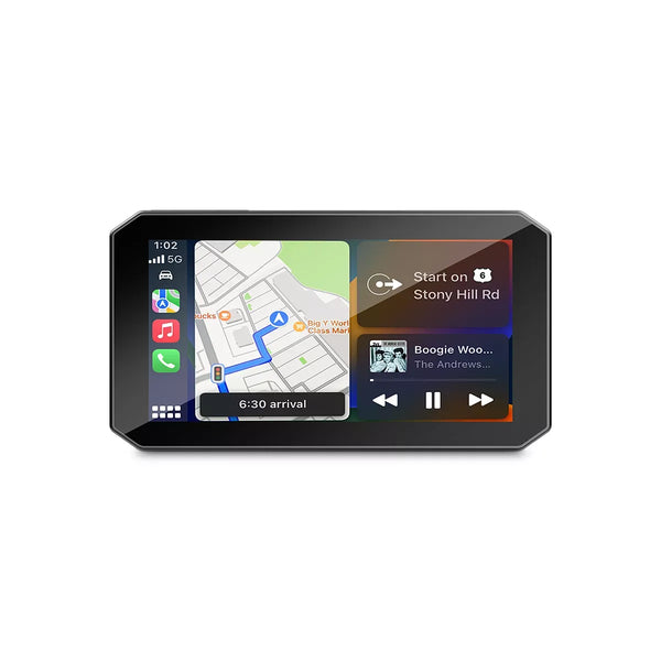 BX – Motor CarPlay Scherm met Dual Dashcam + BSD Dodehoekdetectie | IP68 | TPMS