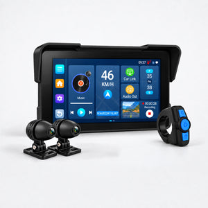 Motor-navigatie met touchscreen, dual dashcam-bevestigingen en TPMS-sensorhouder