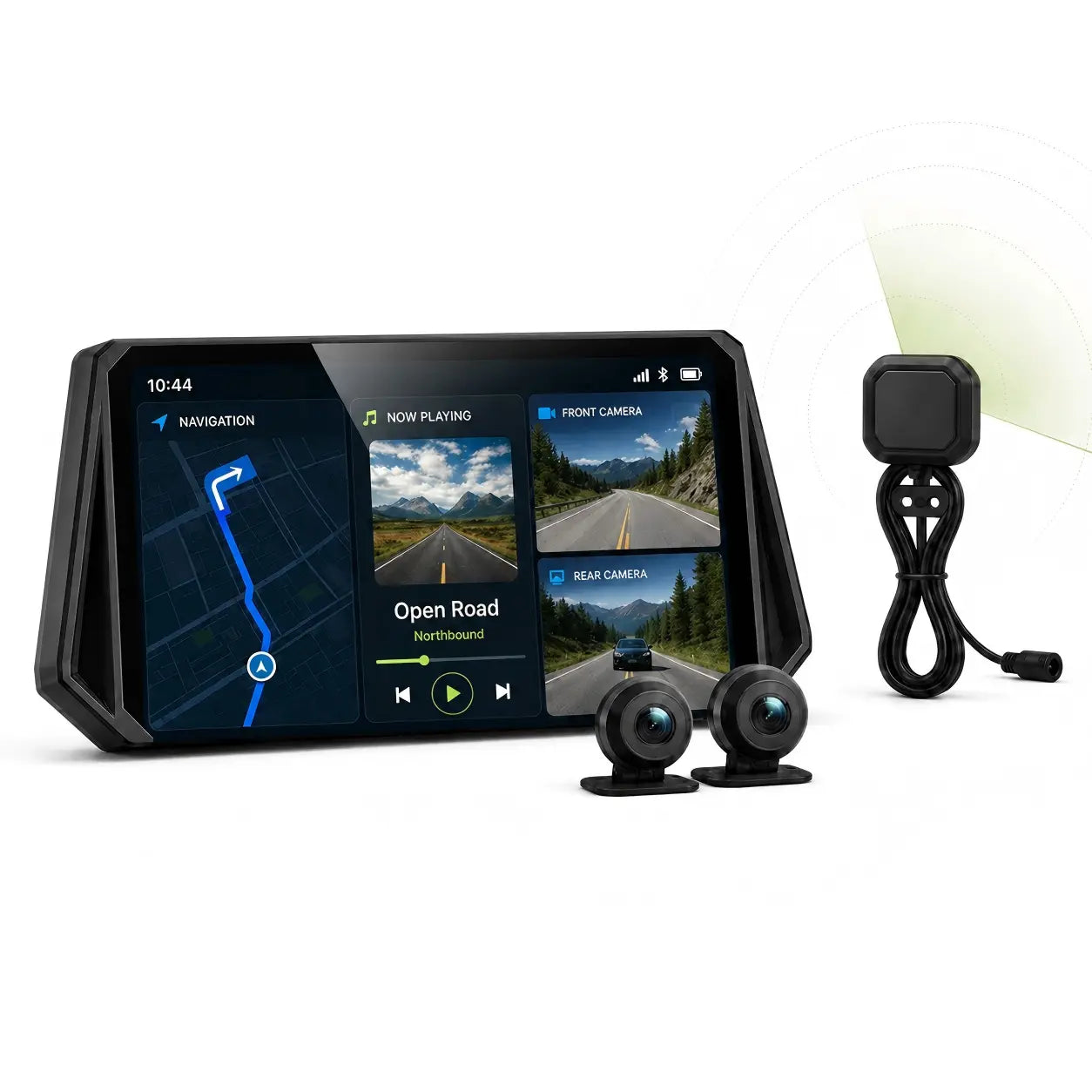 D6A 6,1" Ultra-Breed Smart Display met 60GHz Radar BSD & TPMS | 2K Dual Dash Cam